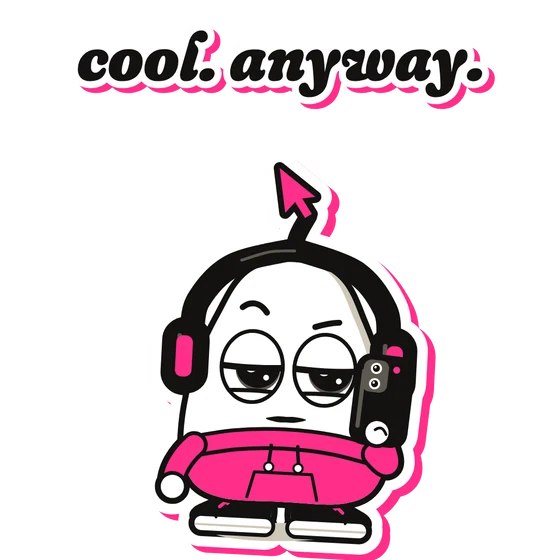 Bop sticker: cool. anyway.